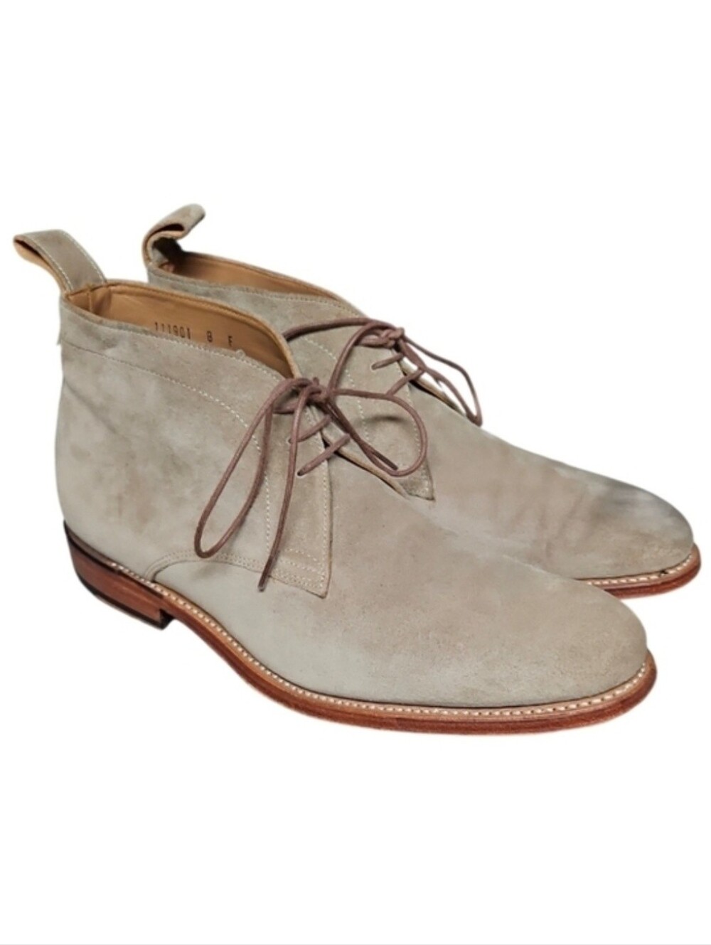GRENSON | Tan Suede Chukka Boots Mens US 8 Leather Sole Made in England AS IS